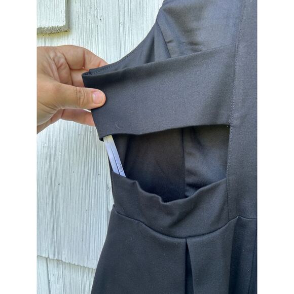 Lulus Cut out and About Black Skater Dress Small NWT - Picture 9 of 13